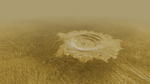 Anya crater - Venus - artificial landscape